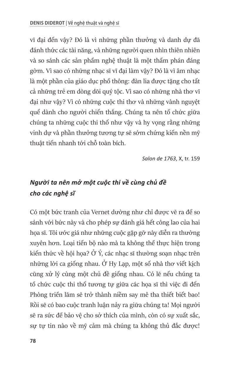 Về Nghệ Thuật Và Nghệ Sĩ - Denis Diderot