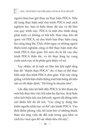  PDCA – Lập Kế Hoạch Thực Chiến, Quản Lý Rủi Ro Và Tối Ưu Hiệu Suất - Tomita Kazumasa 