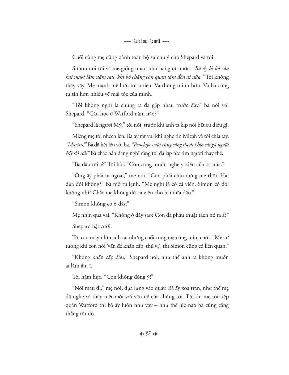 Simon Snow - Tập 3 - Màn Diễn Cuối Cùng - Rainbow Rowell