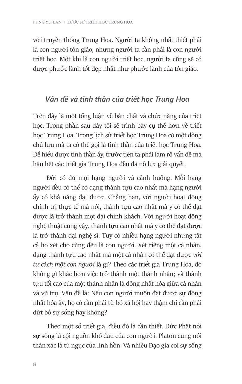 Lược Sử Triết Học Trung Hoa - A Short History Of Chinese Philosophy - Fung Yu-lan ( Phùng Hữu Lan )
