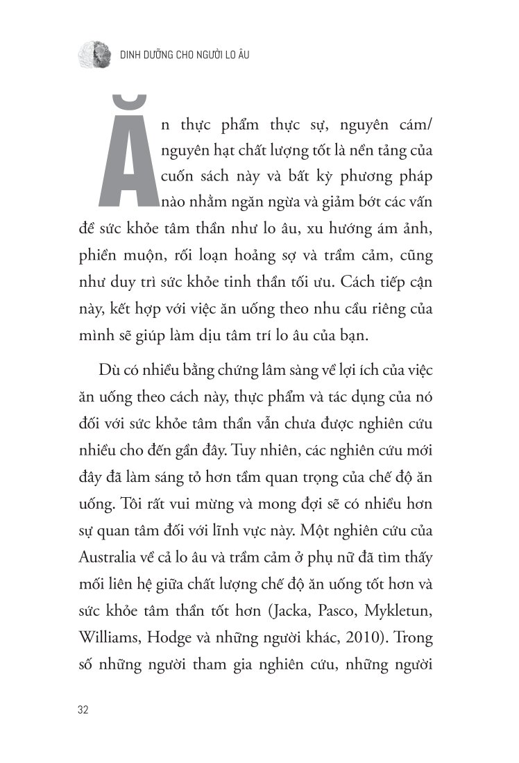 Dinh Dưỡng Cho Người Lo Âu - Trudy Scott