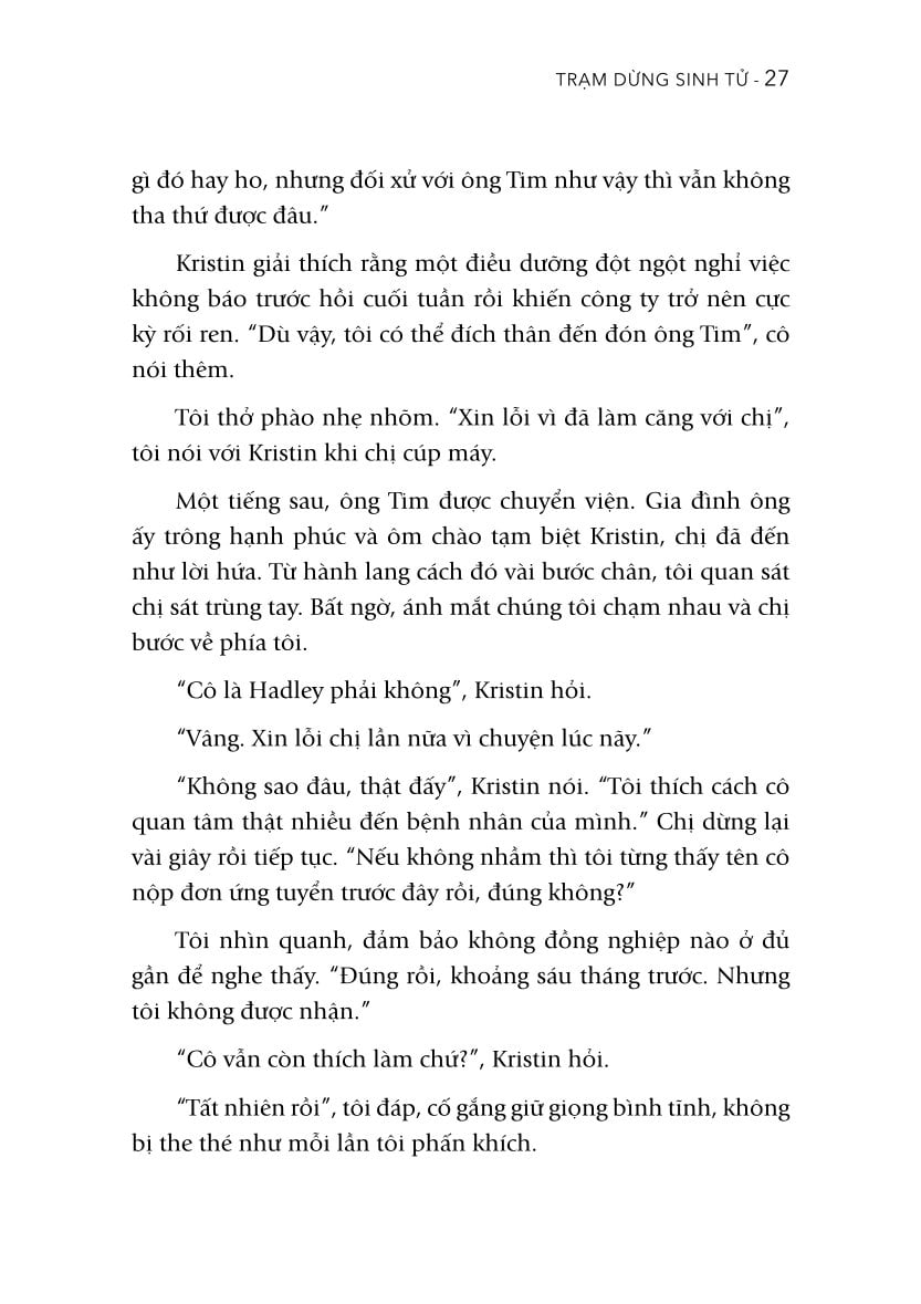 Trạm Dừng Sinh Tử - 
Hadley Vlahos