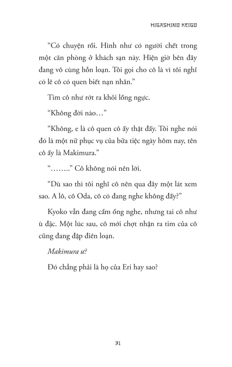 Rượu Độc - Higashino Keigo