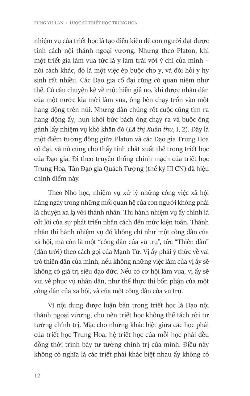 Lược Sử Triết Học Trung Hoa - A Short History Of Chinese Philosophy - Fung Yu-lan ( Phùng Hữu Lan )