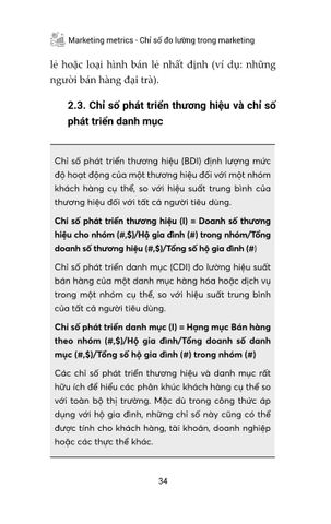  Marketing Metrics – Chỉ Số Đo Lường Trong Marketing - Paul W. Farris, Neil 