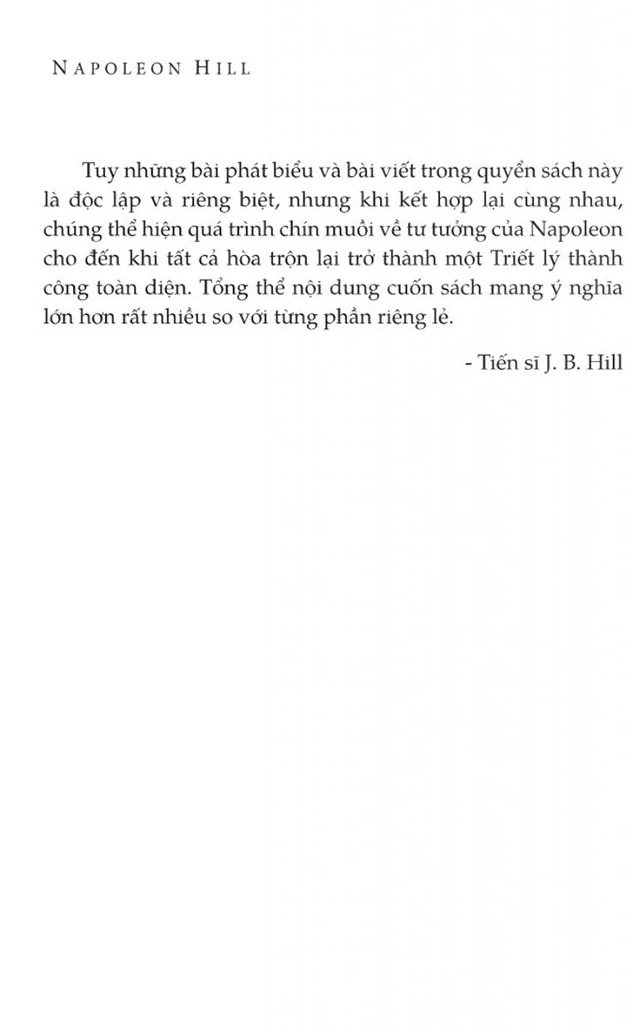 Tư Duy Làm Giàu - Những Bài Nói Chuyện Bất Hủ Của Napoleon Hill  - Napoleon Hill