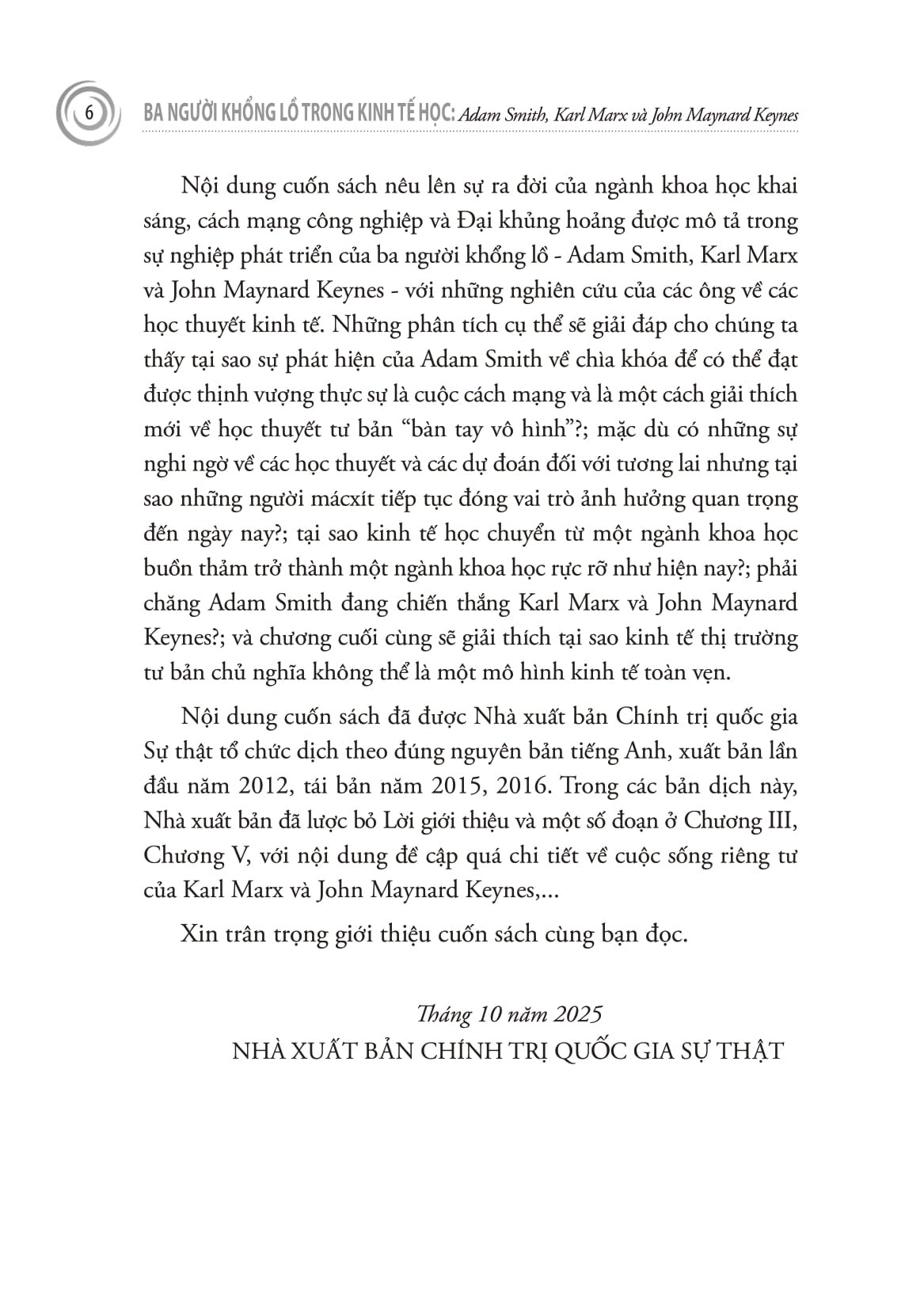 Ba Người Khổng Lồ Trong Kinh Tế Học - Mark Skousen