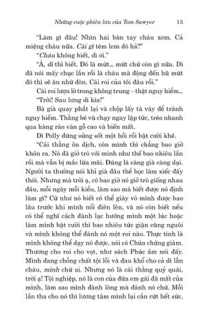  Văn Học Cổ Điển - Những Cuộc Phiêu Lưu Của Tom Sawyer - Mark Twain 