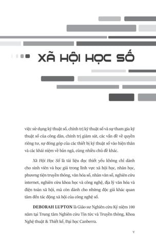  Xã Hội Học Số - Digital Sociology -   Deborah Lupton 