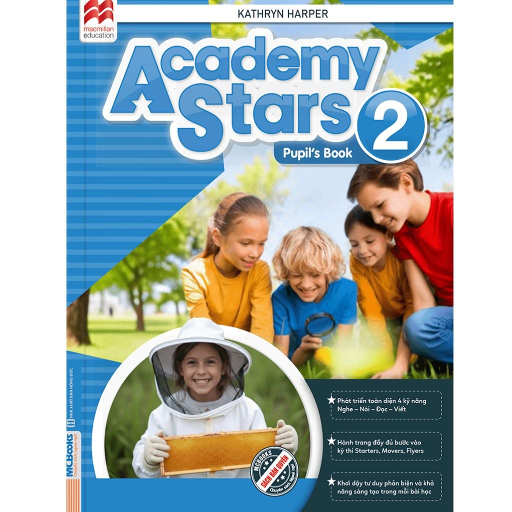 Combo  6 Quyển Sách (Academy Stars Pupil'S Book 1 + Academy Stars Pupil'S Book 2  + Academy Stars  Pupil'S Book 3 + Academy Stars  Pupil'S Book 4 + Academy Stars  Pupil'S Book 5 + Academy Stars  Pupil'S Book 6 )