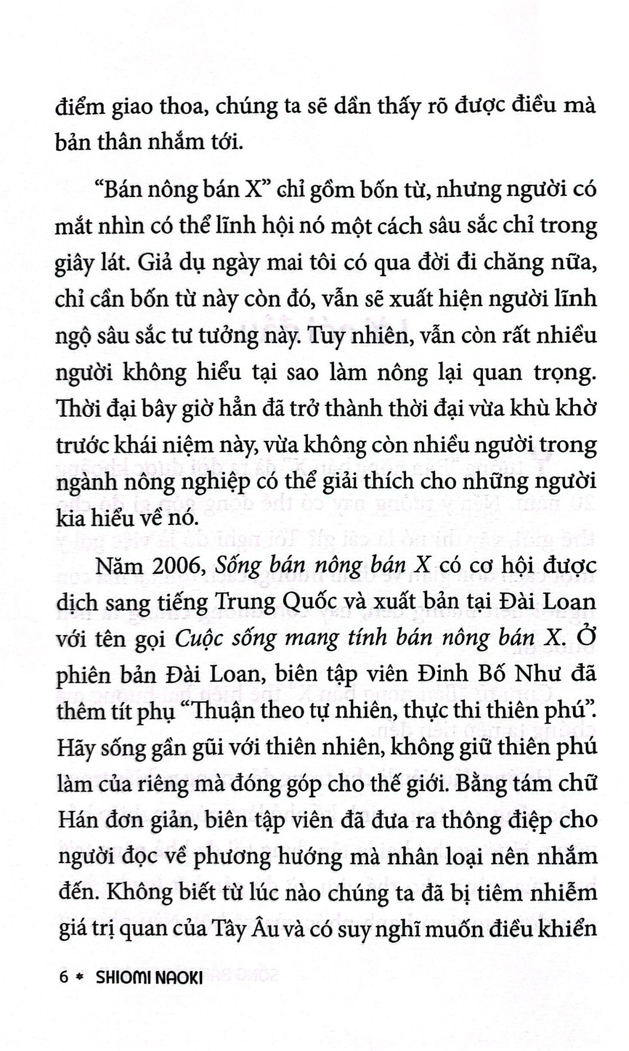 Sống Bán Nông Bán X - Shiomi Naoki