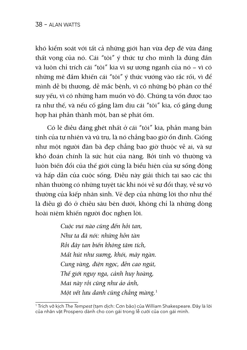 Minh Triết Từ Nỗi Bất An - 
Alan Watts