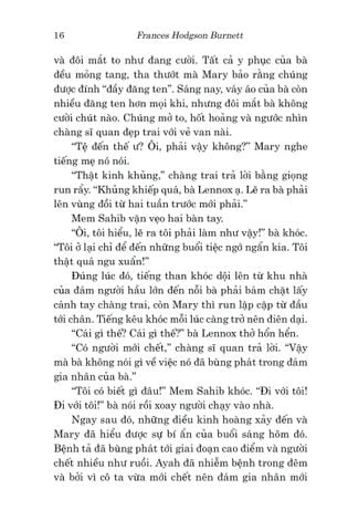  Văn Học Cổ Điển - Khu Vườn Bí Mật - Frances Hodgson Burnett 