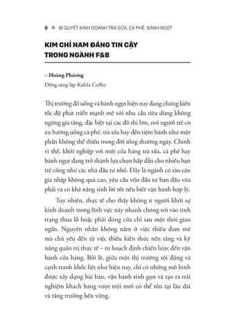  Bí Quyết Kinh Doanh Trà Sữa - Cà Phê - Bánh Ngọt - Dung Lợi 