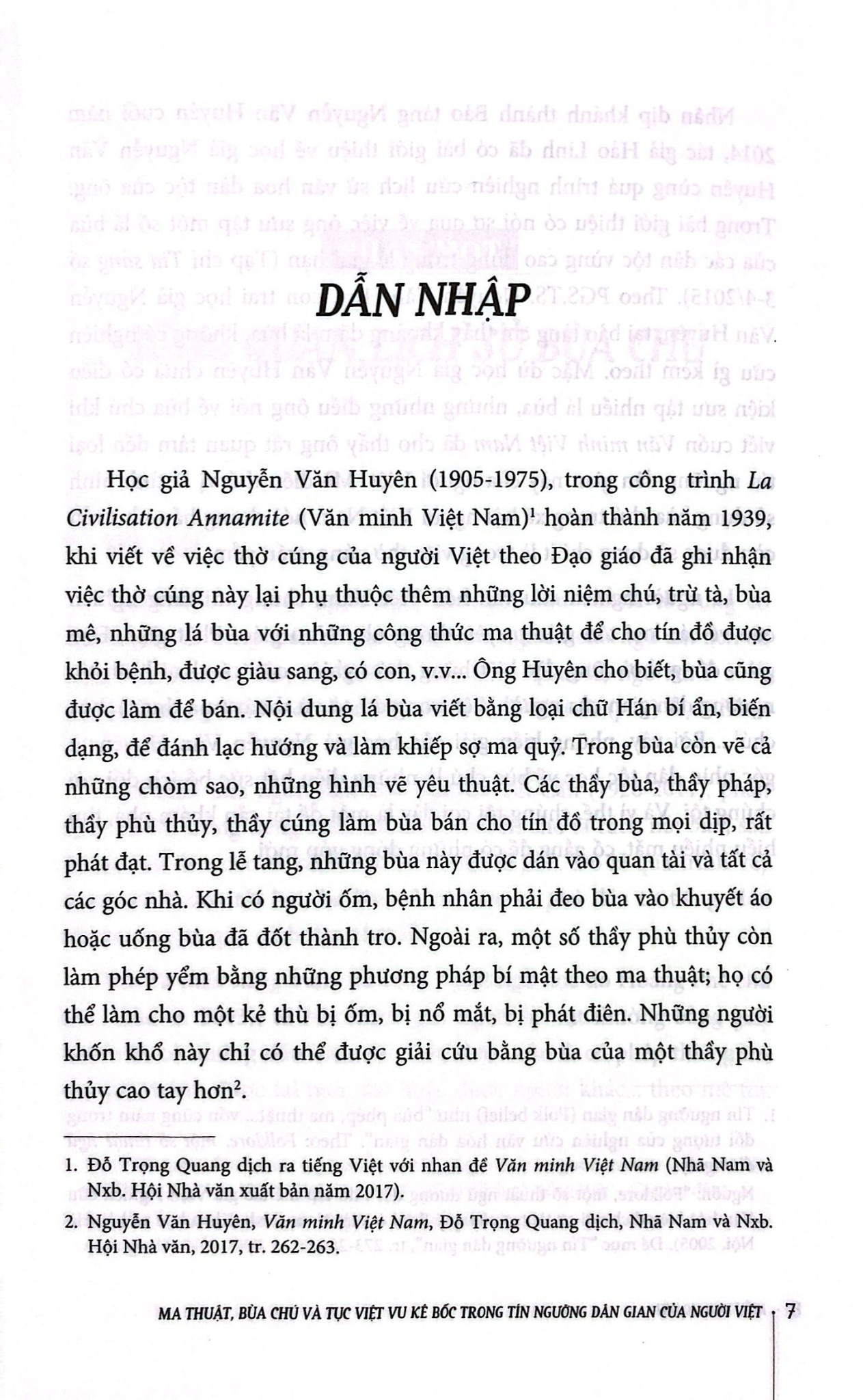 Ma Thuật, Bùa Chú Và Tục Việt Vu Kê Bốc Trong Tín Ngưỡng Dân Gian Của Người Việt - Kiều Thu Hoạch