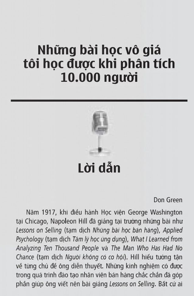 Tư Duy Làm Giàu - Những Bài Nói Chuyện Bất Hủ Của Napoleon Hill  - Napoleon Hill