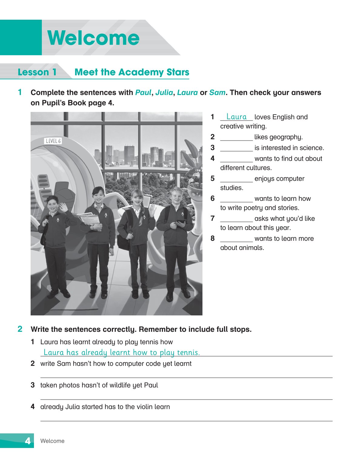 Combo 6 Quyển Sách Bài tập Academy Stars  Workbook ( Từ Tập 1 - Tập 6 )