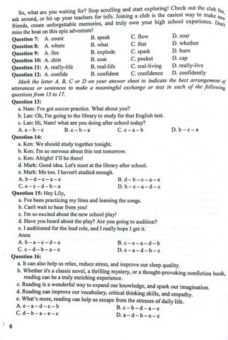  Giải Chi Tiết Bộ Đề Luyện Thi Thử Tốt Nghiệp Thpt Môn Tiếng Anh - Theo Cấu Trúc Đề Thi Mới 2025 (Dùng Chung Cho Các Bộ SGK Hiện Hành) - Nhiều Tác Giả 