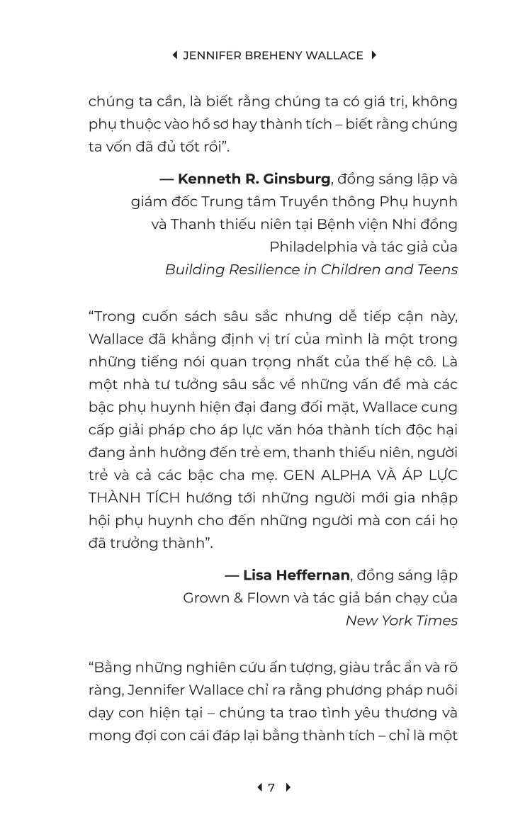 Gen Alpha Và Áp Lực Thành Tích - Jennifer Breheny Wallace