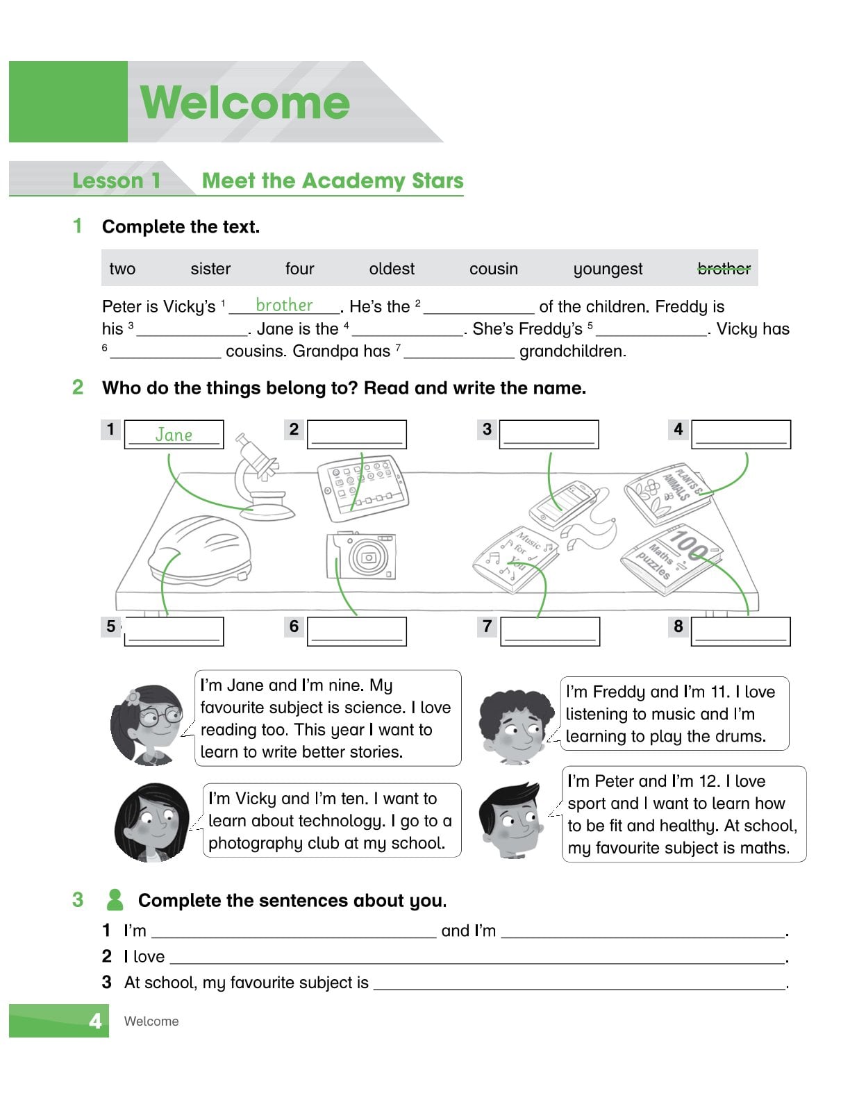 Combo 6 Quyển Sách Bài tập Academy Stars  Workbook ( Từ Tập 1 - Tập 6 )