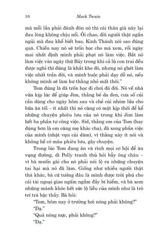  Văn Học Cổ Điển - Những Cuộc Phiêu Lưu Của Tom Sawyer - Mark Twain 