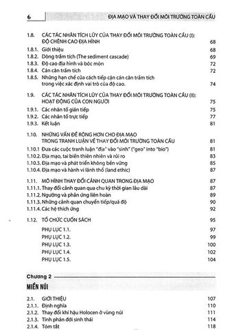  Địa Mạo Và Thay Đổi Môi Trường Toàn Cầu - Nhiều Tác Giả 