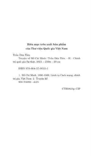 Truyện Về Hồ Chí Minh - Trần Dân Tiên