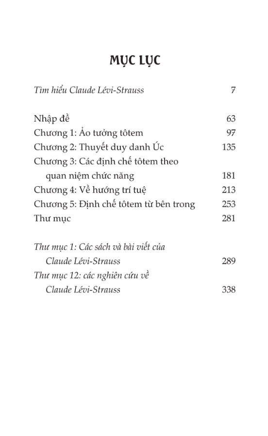 Định Chế Tôtem Hiện Nay - Claude Lévi-Strauss