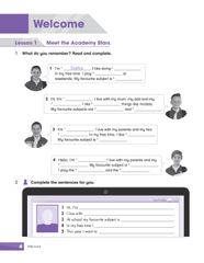Combo 6 Quyển Sách Bài tập Academy Stars  Workbook ( Từ Tập 1 - Tập 6 )