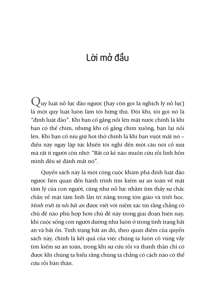 Minh Triết Từ Nỗi Bất An - 
Alan Watts