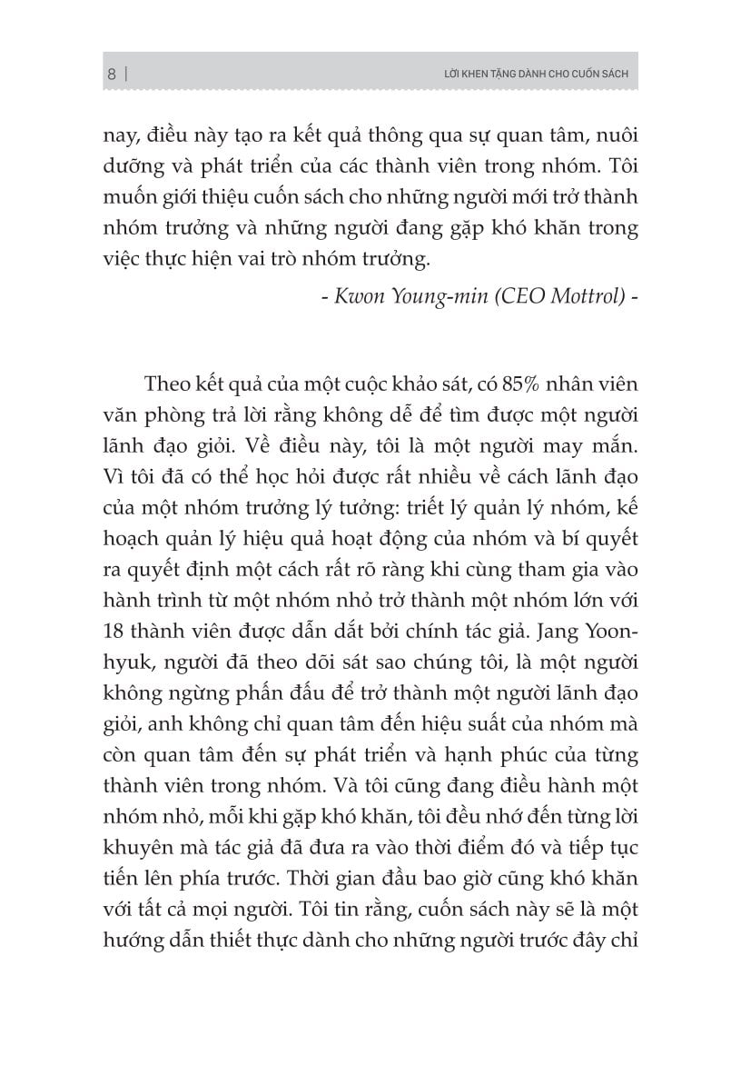 Bản Chất Của Trưởng Nhóm - Khi "Team-Work" Không Còn Là "Tao-Work" - Jang Yoonhyuk
