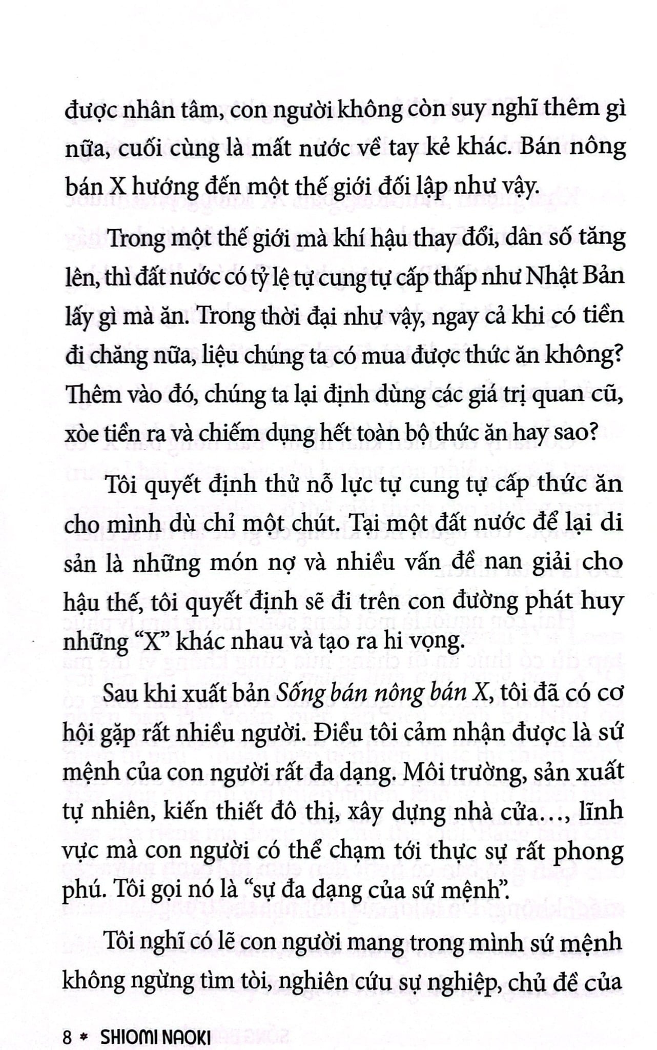 Sống Bán Nông Bán X - Shiomi Naoki