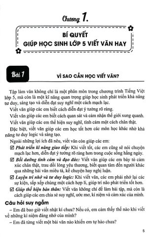  Viết Văn Không Khó - Bí Kíp Chinh Phục Tiếng Việt 5 (Dùng Chung Cho Các Bộ SGK Hiện Hành) - Lê Thị Vui 