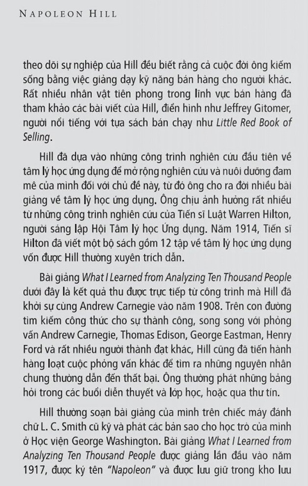 Tư Duy Làm Giàu - Những Bài Nói Chuyện Bất Hủ Của Napoleon Hill  - Napoleon Hill