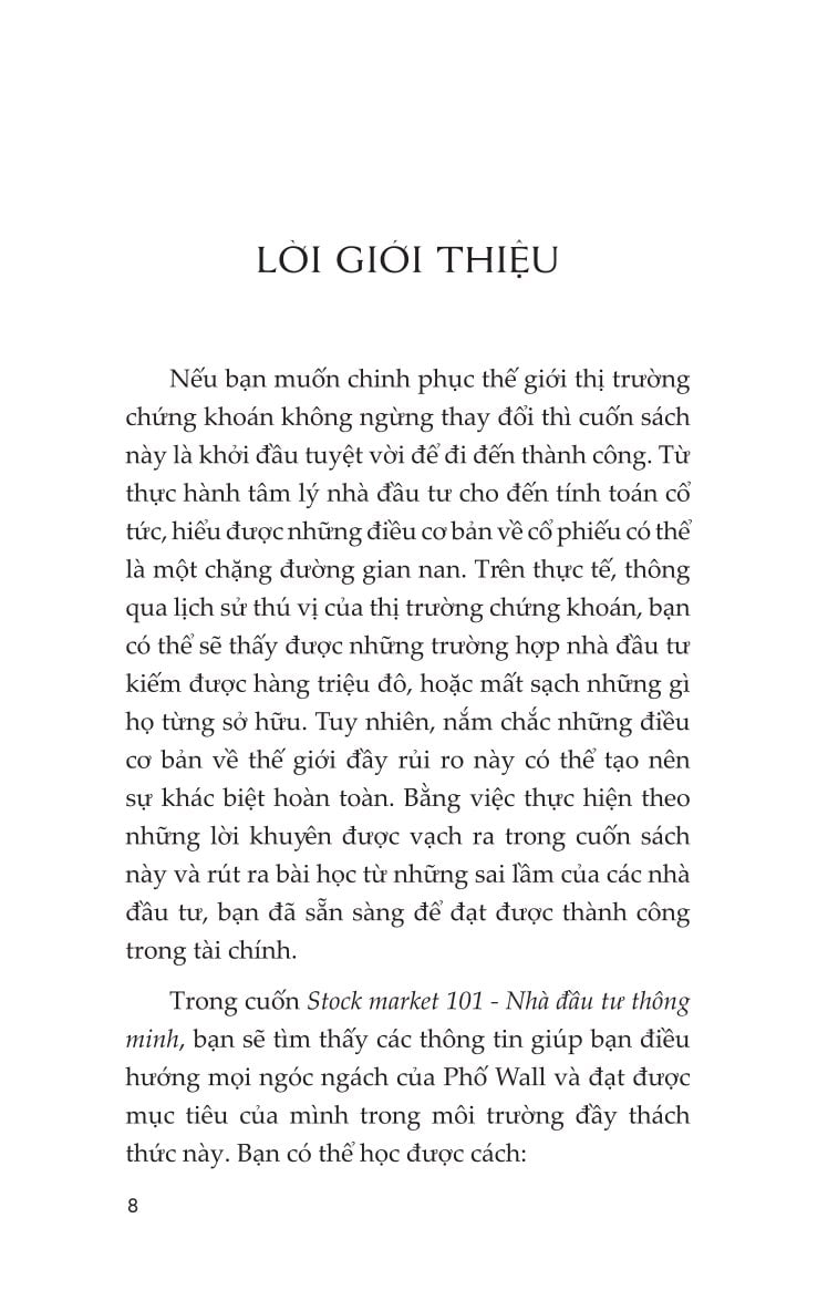 Nhà Đầu Tư Thông Minh - Stock Market 101 - Michele Cagan