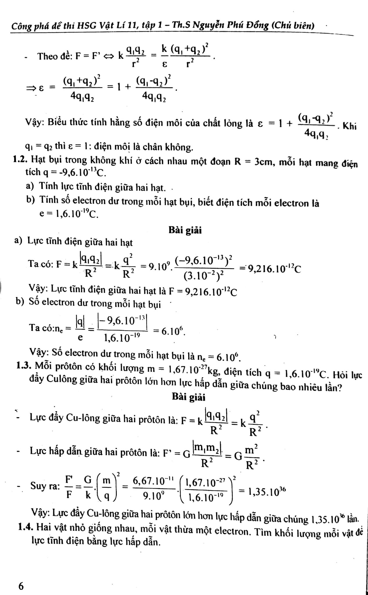 Công Phá Đề Thi Học Sinh Giỏi Lý 11 - Tập 1 - Nguyễn Phú Đồng
