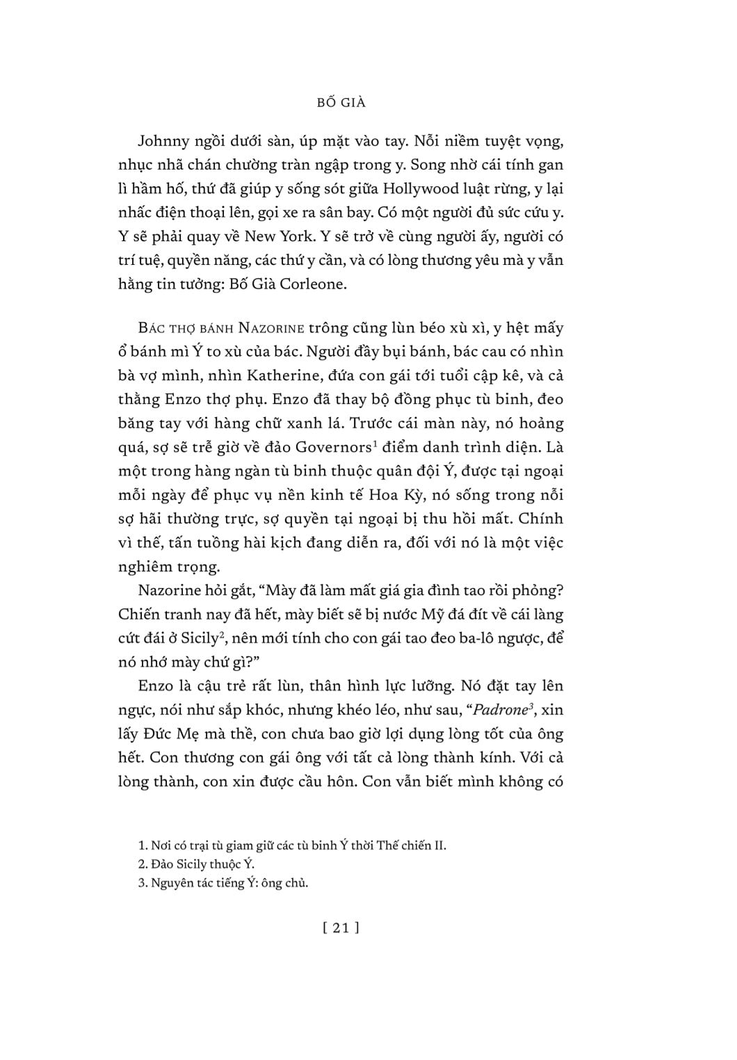 Bố Già - Bìa Cứng - Bìa Trắng - Mario Puzo