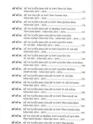  Đề Thi Vào Lớp 10 Môn Toán (Dùng Chung Cho Bộ SGK Hiện Hành) -  
Nguyễn Đình Độ 
