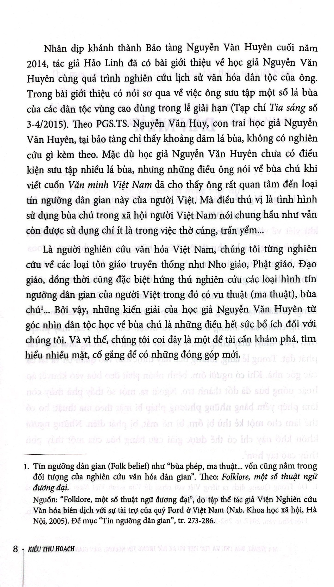 Ma Thuật, Bùa Chú Và Tục Việt Vu Kê Bốc Trong Tín Ngưỡng Dân Gian Của Người Việt - Kiều Thu Hoạch