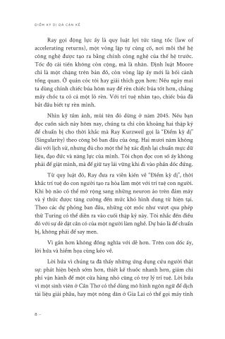  Điểm Kỳ Dị Đã Cận Kề - 
Ray Kurzweil 