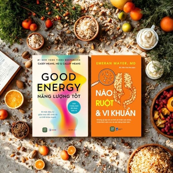  Combo 2 Quyển Good Energy - Năng Lượng Tốt + Não, Ruột Và Vi Khuẩn 