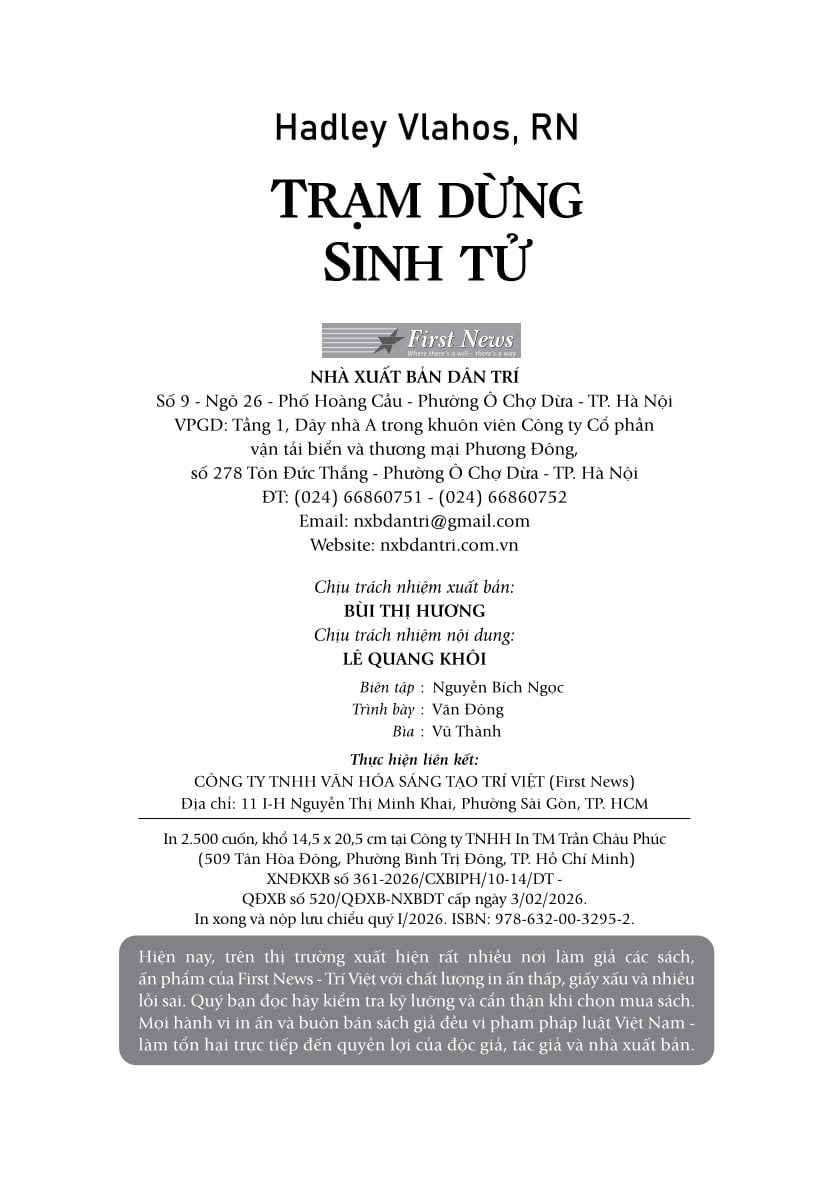 Trạm Dừng Sinh Tử - 
Hadley Vlahos