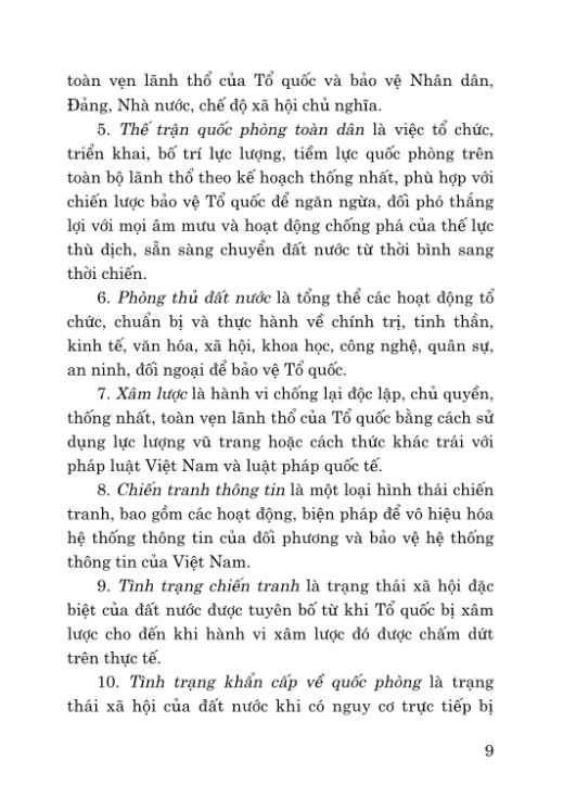 Luật Quốc Phòng Năm 2018 ( Sửa Đổi, Bổ Sung Năm 2023, 2024, 2025 ) - Quốc hội - NXB CTQG
