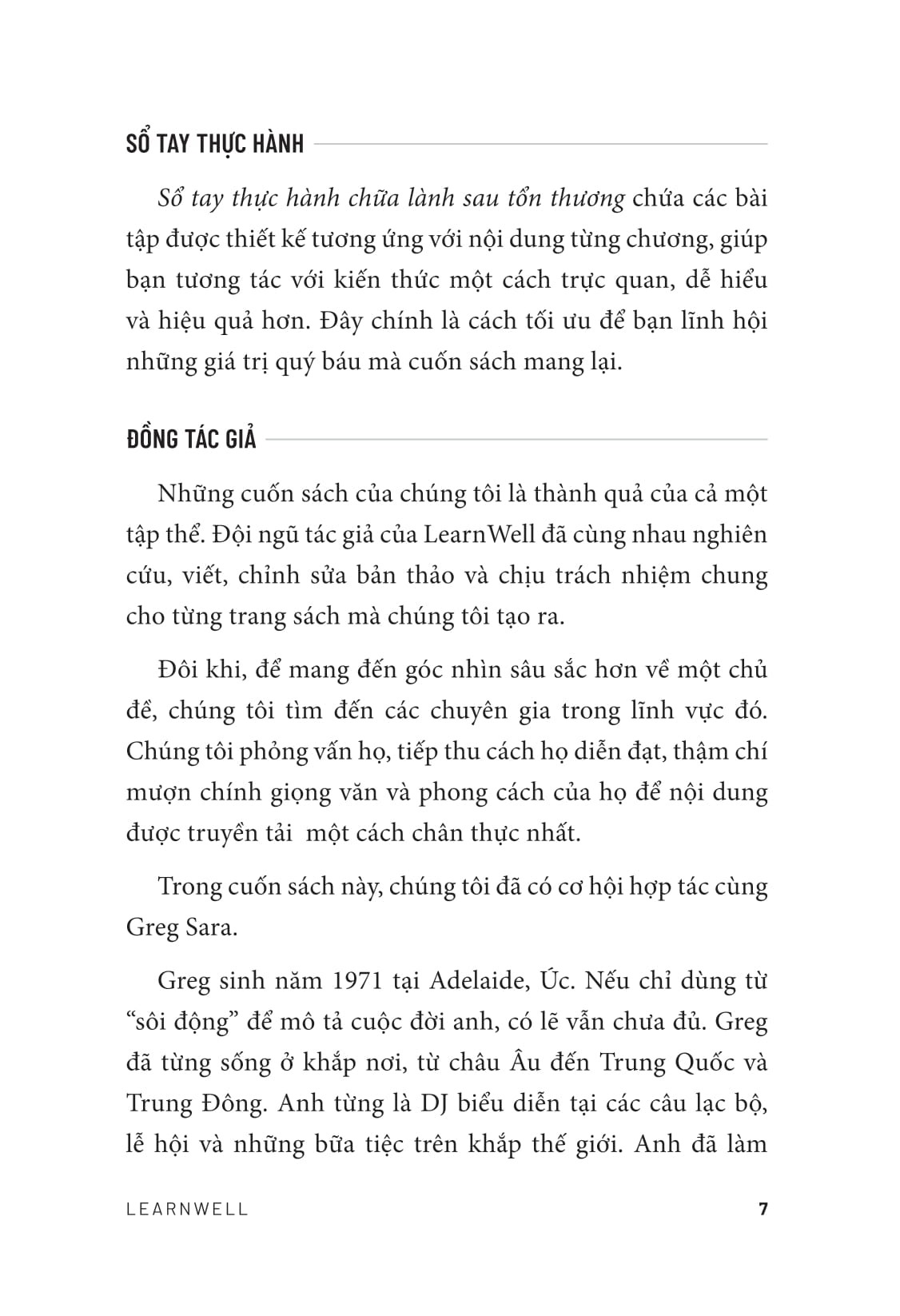 Chữa Lành Sau Tổn Thương - 
LearnWell Books