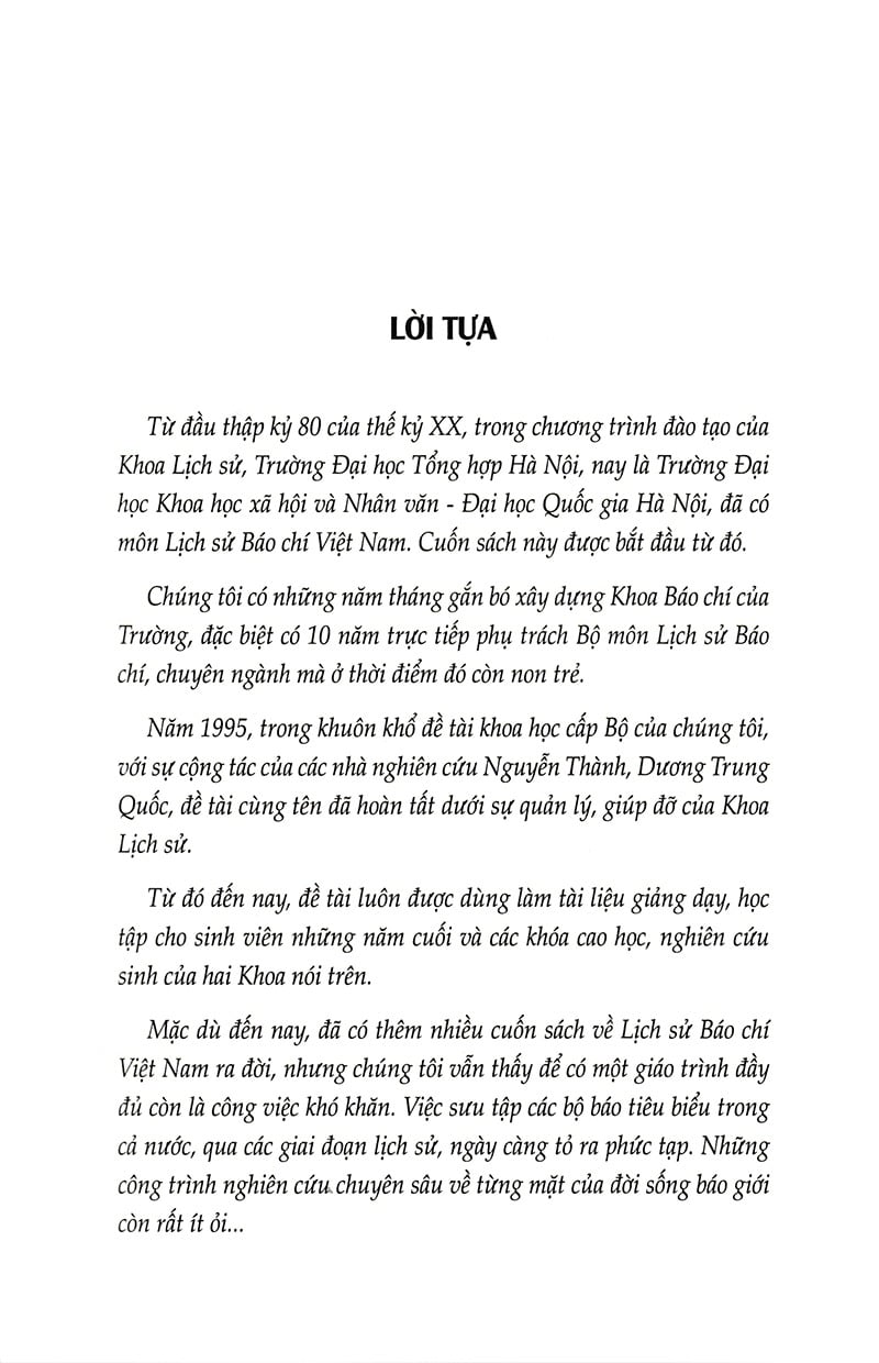Lịch Sử Báo Chí Việt Nam (1865-1945) - Đỗ Quang Hưng