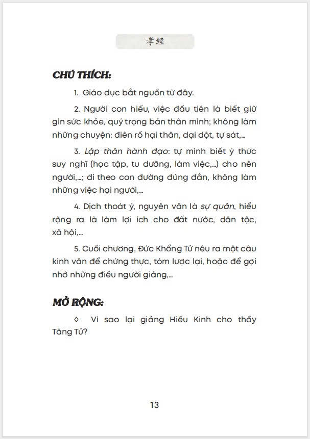 Hiếu Kinh - Khổng Tử & Tăng Tử (Cẩn Nhân dịch)