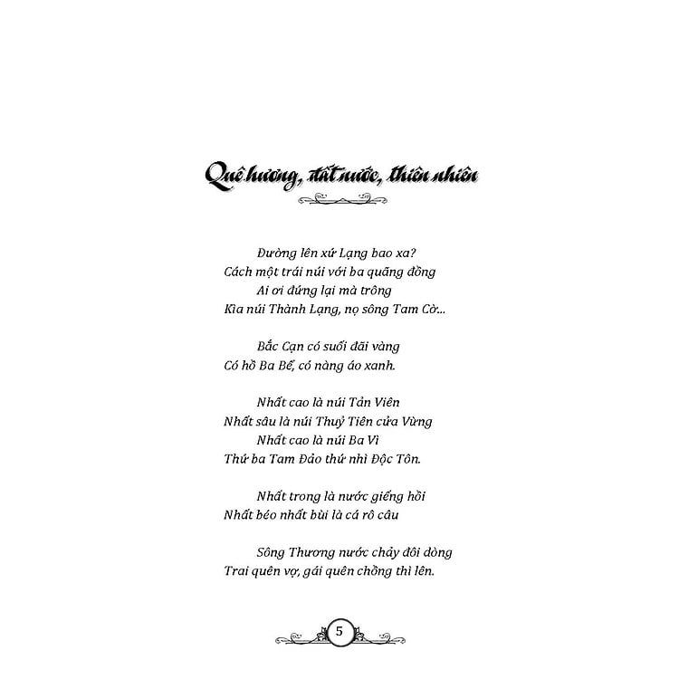 Sách Ca Dao Việt Nam Tuyển Chọn - Minh Anh