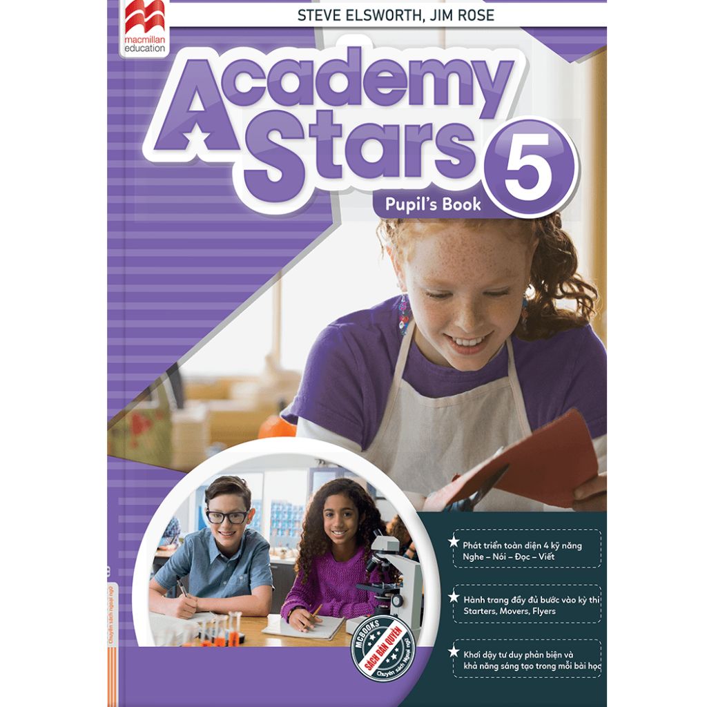 Combo  6 Quyển Sách (Academy Stars Pupil'S Book 1 + Academy Stars Pupil'S Book 2  + Academy Stars  Pupil'S Book 3 + Academy Stars  Pupil'S Book 4 + Academy Stars  Pupil'S Book 5 + Academy Stars  Pupil'S Book 6 )