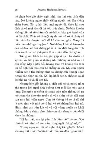  Văn Học Cổ Điển - Khu Vườn Bí Mật - Frances Hodgson Burnett 