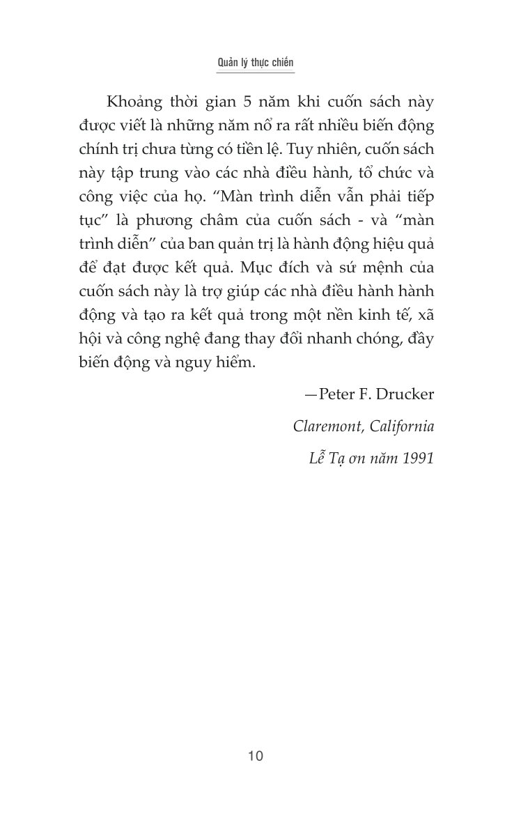 Quản Lý Thực Chiến - Peter F. Drucker